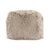 The 24" x 24" Tibetan Light Grey Lamb Fur Pouf from Zentique is a luxurious floor pouf covered in plush light grey Tibetan...