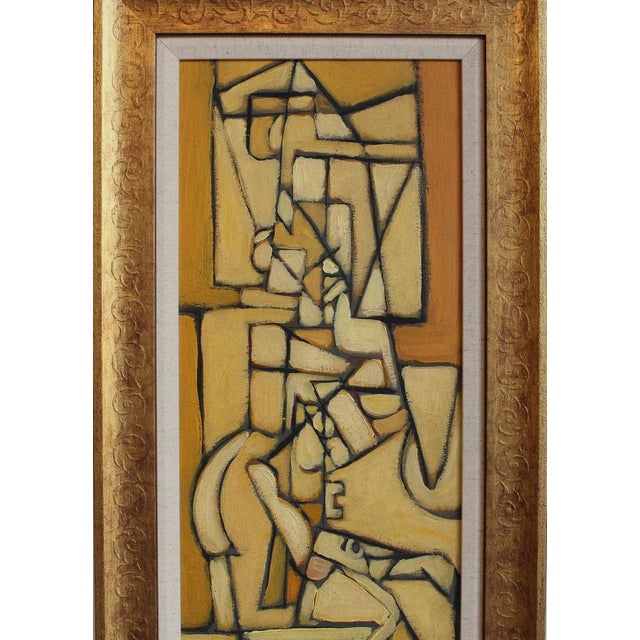 Postwar European Artist, The Vanguard Series Nr. XXV Abstract Composition, 1950s-1970s, Oil on Board, Framed For Sale - Image 3 of 10