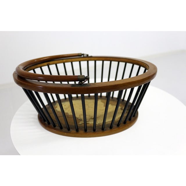 Wood Antique Viennese Basket by Josef Danhauser For Sale - Image 7 of 14