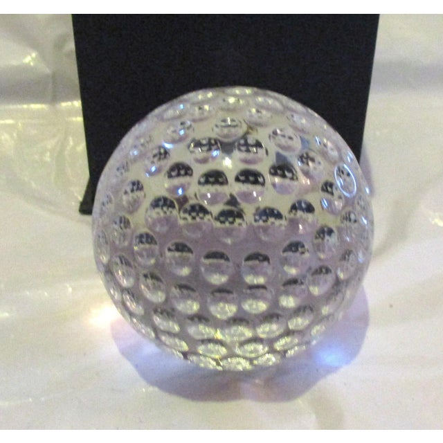 Glass Oleg Cassini Crystal Art Glass Paper Weight For Sale - Image 7 of 10