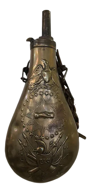 C. 1850 Mexican Civil War Peace Flask
