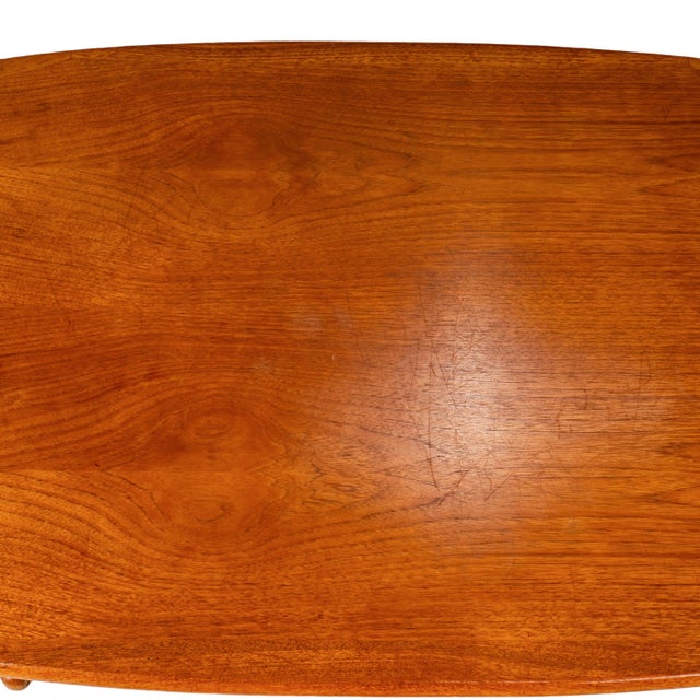 Vintage Solid Teak Danish Modern Coffee Table Nordic Furniture of Ontario MCM For Sale - Image 11 of 14
