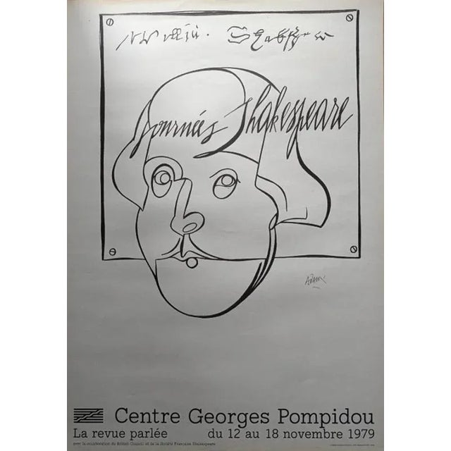 Paper Original Shakespeare Days Poster after Valerio Adami, 1979 For Sale - Image 7 of 7