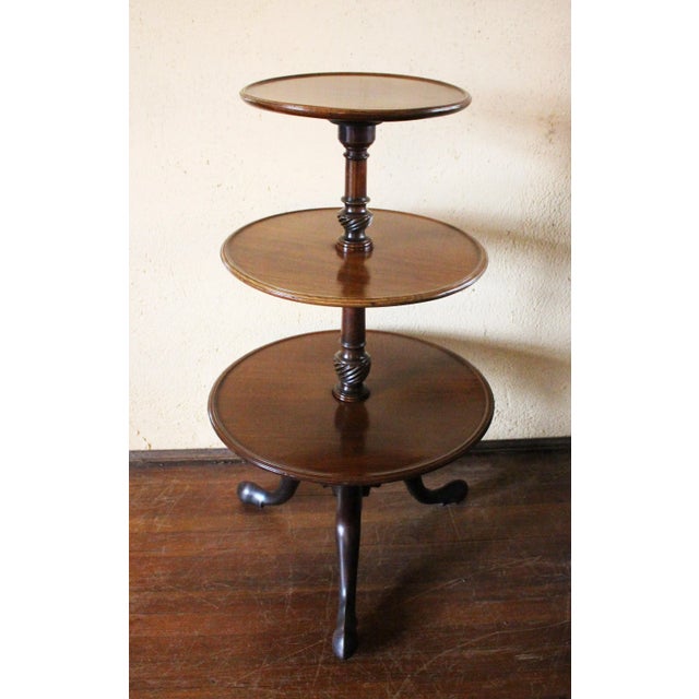 Wood C.1780 George III Mahogany Dumbwaiter For Sale - Image 7 of 7