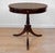 Vintage Traditional Mahogany Round Drum Table W/ Lions Head Pulls For Sale - Image 4 of 13