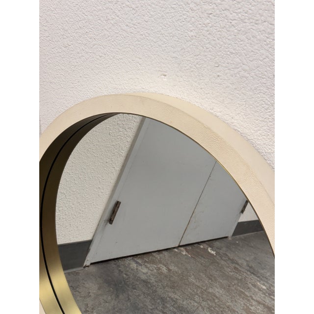 Restoration Hardware Shagreen Mirror For Sale - Image 11 of 12