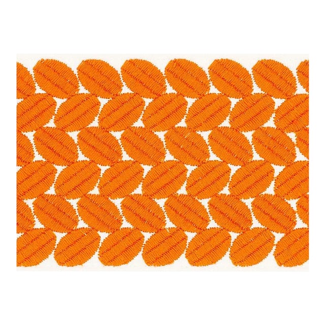 Schumacher Berkeley Tape Wide in Orange For Sale