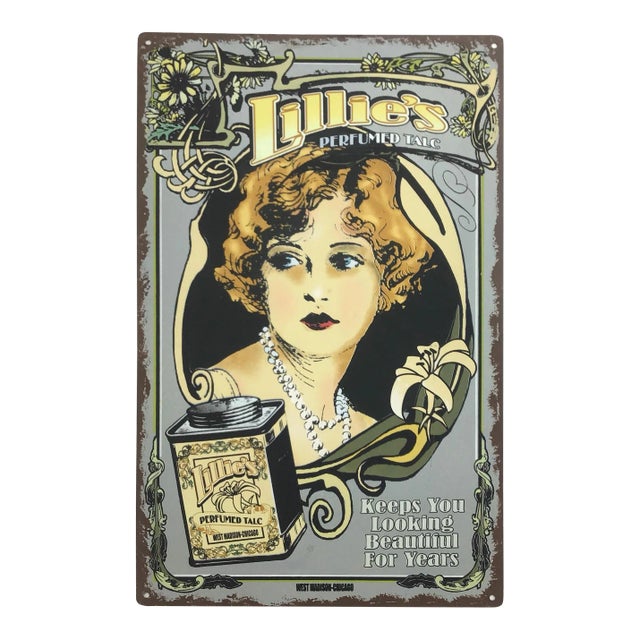 Vintage Metal Wall Art Advertisement For Sale