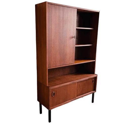 Wood Mid-Century Danish Highboard in Teak from J.E.H.A., 1960s For Sale - Image 7 of 11