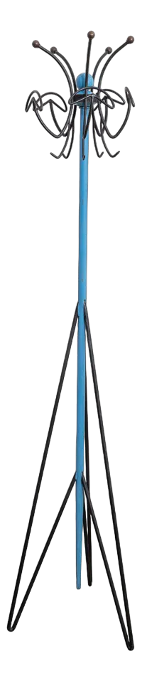 Italian Iron & Brass Coat Rack, 1950s