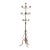 Gilt Wrought Iron 3-Tier Revolving Coat Stand Hat Rack, Koegl Style, Italy, 1950s For Sale