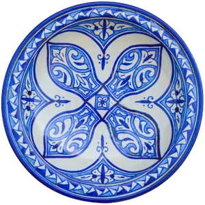 Antique Ceramic Wall Plate With Arabesque