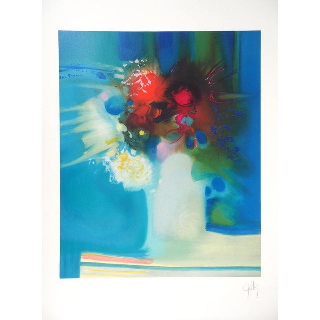 Daniel Gelis, Le bouquet éclatant, Lithograph For Sale - Image 6 of 6