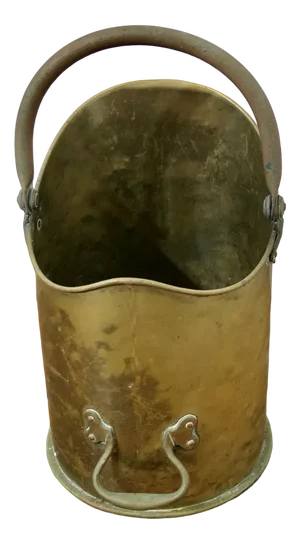 Arts and Crafts Brass Coal Bucket