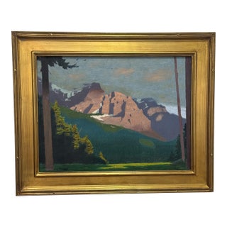 Rocky Mountain Mist Impressionist Oil Painting For Sale