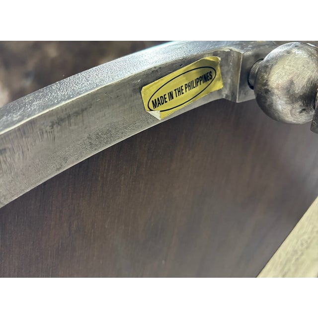 Vintage Milling Road by Baker Furniture Round Accent Table For Sale - Image 14 of 14