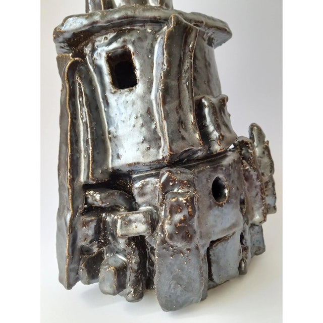 Exceptional Sculptural Ceramic Vase 'Samourai' For Sale - Image 9 of 9