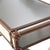 Metal Pasargad Home Brookline Stainless Steel With Leather Desk, Brown For Sale - Image 7 of 10