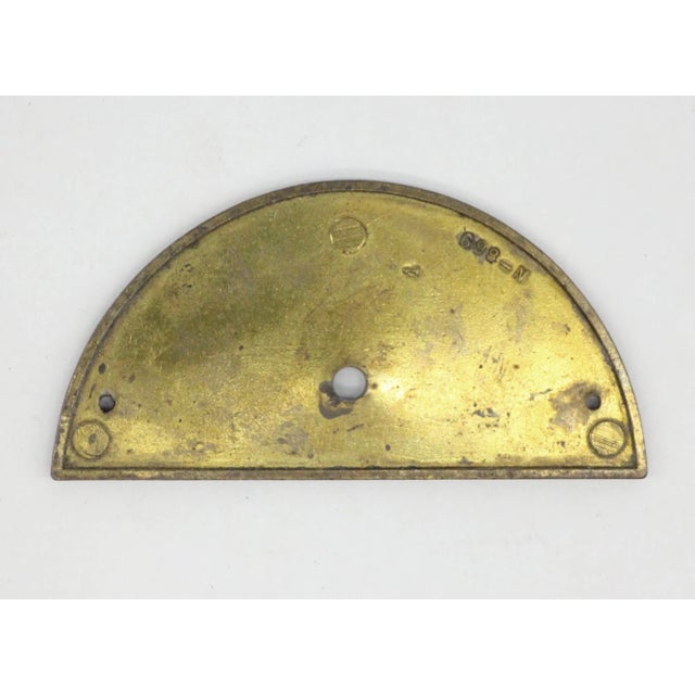 Traditional Vintage Arched Fan Shaped Brass Applique For Sale - Image 3 of 4