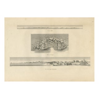 Dominique Baron Vivant Denon, Alexandria Port Panorama, 1802, Engraving on Paper For Sale