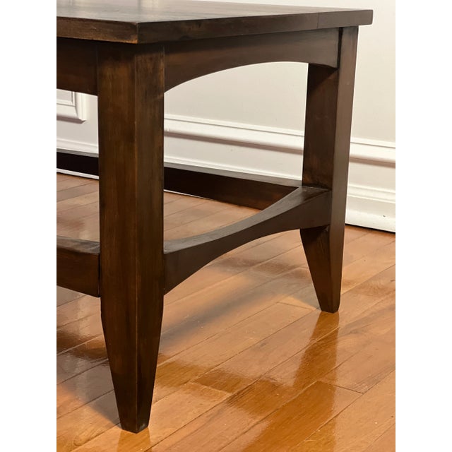 Mid 20th Century Scandinavian Dark Walnut Coffee Table - Refinished For Sale - Image 10 of 11