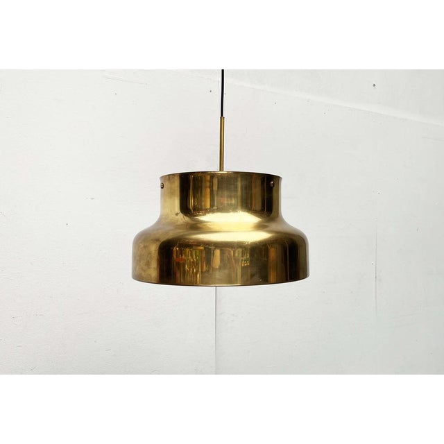 Mid-Century Modern Mid-Century Modern Brass Bumling Pendant Lamp by Anders Pehrson for Ateljé Lyktan, 1960s For Sale - Image 3 of 18