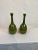Green Vases with Crackle Glaze and Aged Green Finish - a Pair For Sale - Image 10 of 11