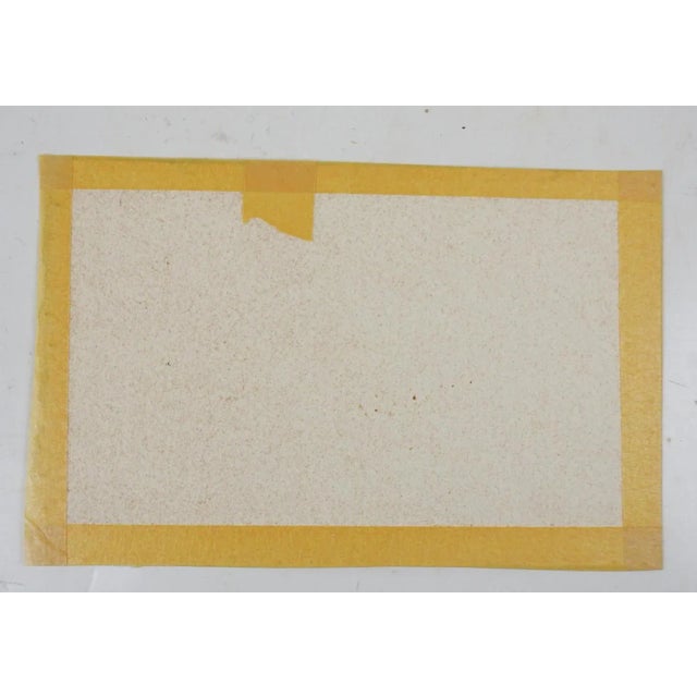 Small Vintage Rustic Barn & Farmhouse Watercolor Painting For Sale - Image 4 of 4