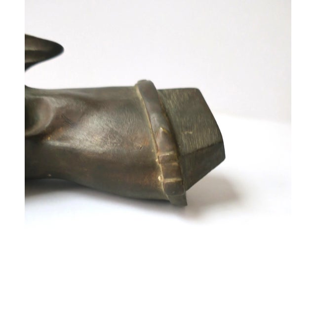 Metal Bronze Dog Animal Sculpture Art Deco Period For Sale - Image 7 of 11