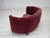 Danish 2-Seater Banana Sofa in Red Velour and Oak, 1970s For Sale - Image 15 of 18