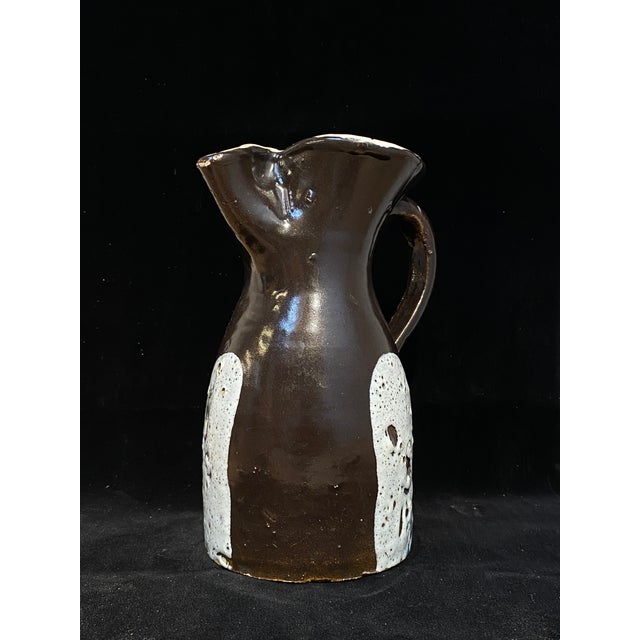Toledo Glazed Ceramic Pitcher by R. Arzobispo, 1960s For Sale - Image 9 of 15