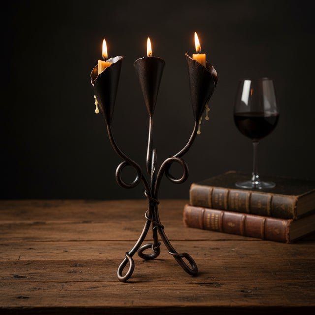 Echoes of the Forge: The Artisanal Copper Candelabra ️ In a world of mass production, there is a quiet luxury in things...