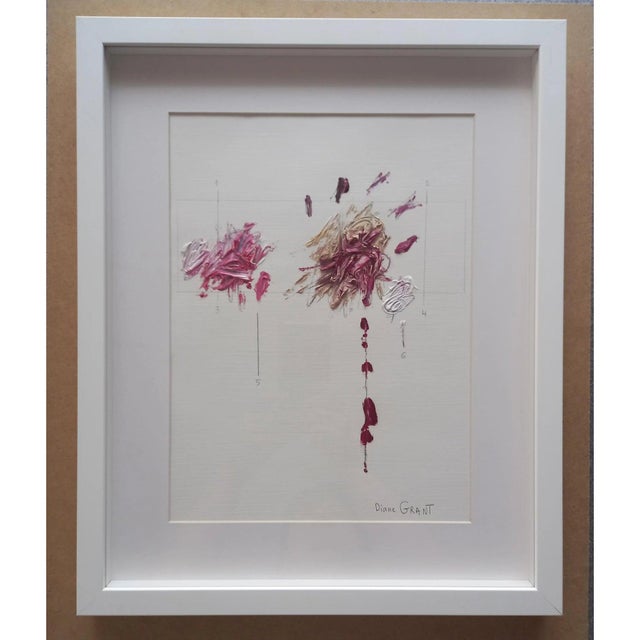 Framed Organic Modernist Original Flower Painting / Botanical / Herbarium For Sale - Image 6 of 6