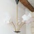 Vintage Brass and Plastic 5-Arm Chandelier, 1950s For Sale - Image 10 of 10