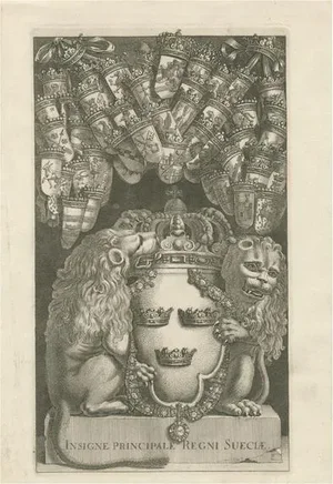 Jean Le Pautre, The Greater Coat of Arms of Sweden, 1669, Engraving on Paper