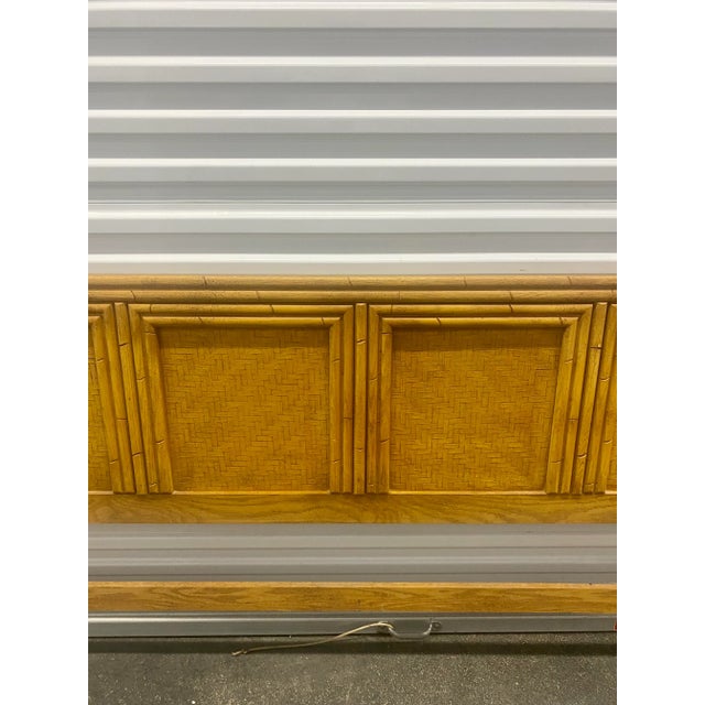 1970s King Size Faux Bamboo Headboard For Sale In Miami - Image 6 of 13