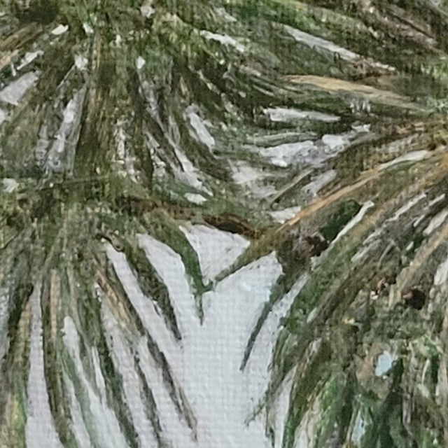 2020s Acrylic Painting Texas Palmetto Palms by Cynthia Geyer For Sale - Image 5 of 5