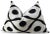 Mid-Century Modern Contemporary Black & White Velvet Throw Pillow & Down Insert For Sale - Image 3 of 11