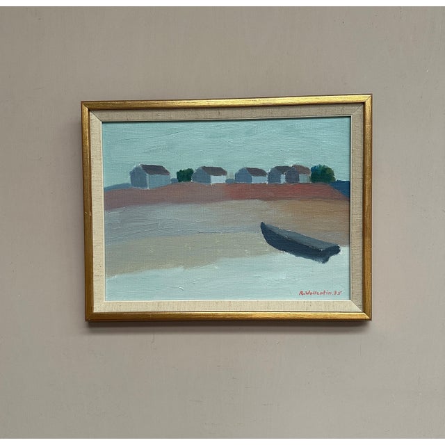 Raymond Wallentin, Byxelkrok, 1975, Oil & Oil on Canvas, Framed For Sale - Image 12 of 18