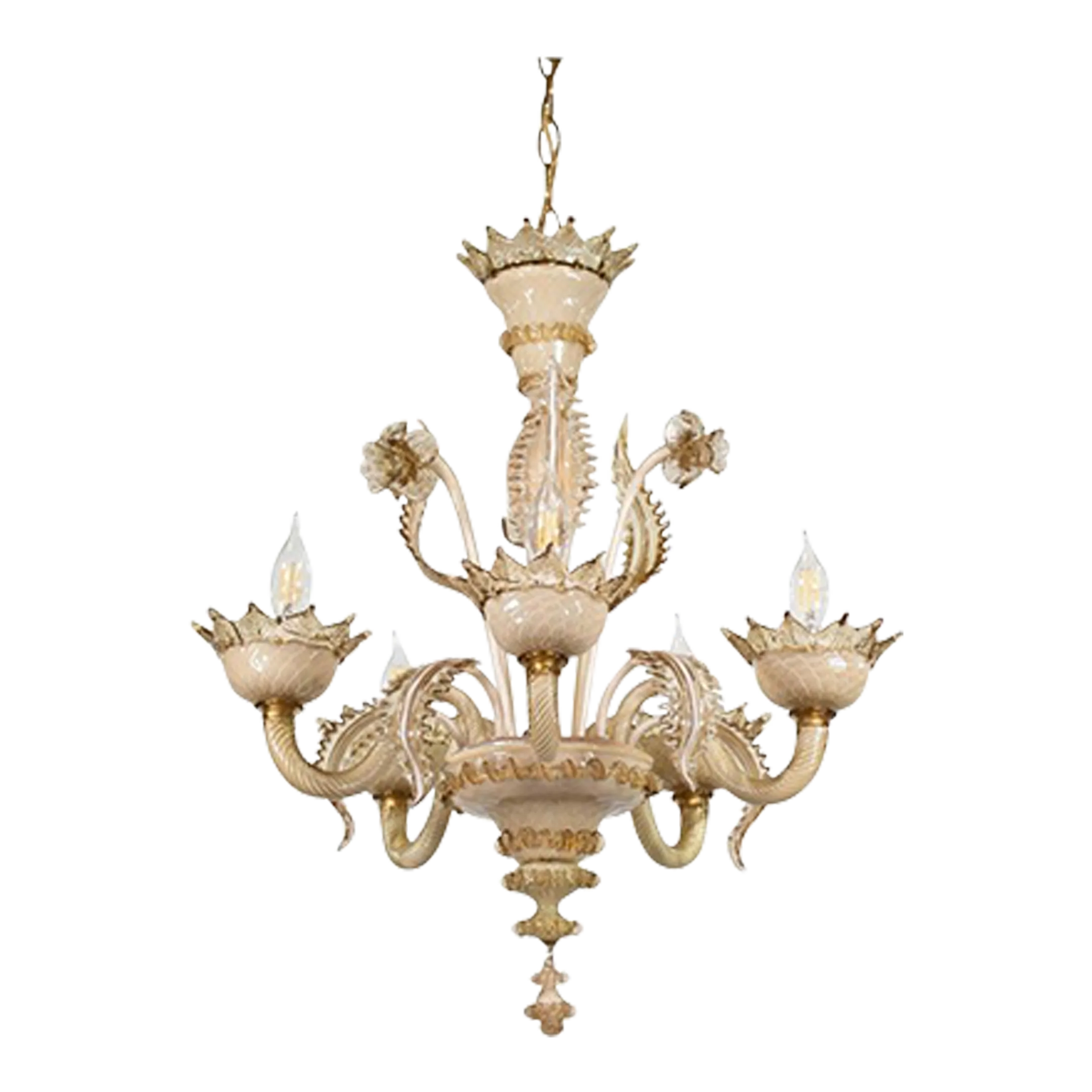 Vintage Baroque Style Crème Brûlée With Honey Lattimo Murano