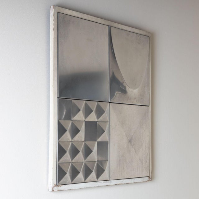 Mid-20th Century Pair of Metal Tiles, Signed “arfo", Probably Italy For Sale In New York - Image 6 of 8