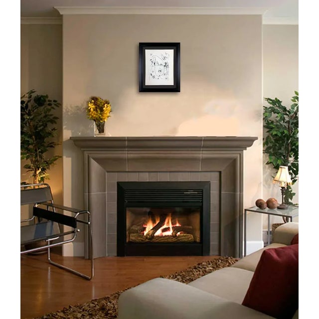 Miro Limited Edition lithograph, 1947. 21,5x27cm. Frame: 12 3/4 x 14 3/4in. From the presses of Golden Eagle Press and...