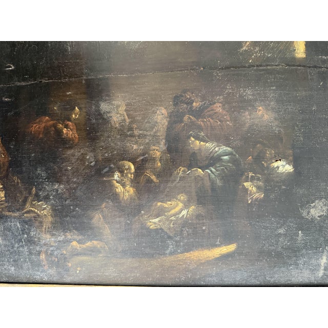 Adoration of the Christ Child, 17th Century (1620-1650) No apparent signature Flemish School Oil on panel, measuring 52.5...