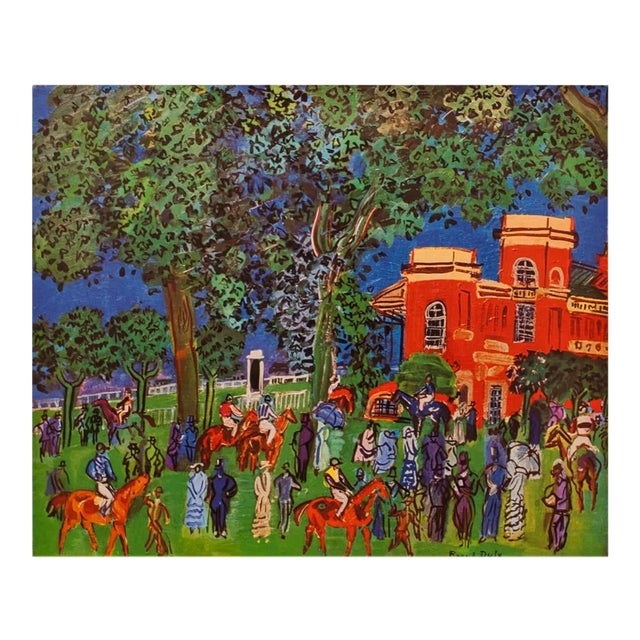 1940s After Raoul Dufy "Paddock" First Edition Period Swiss Lithograph For Sale