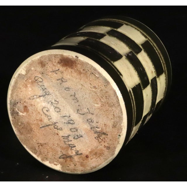Mid 19th Century English Creamware Checkerboard Child's Mug, Circa 1820–1850 For Sale - Image 5 of 8