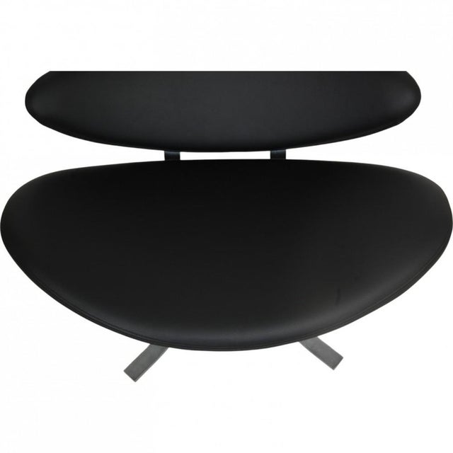 Corona Chair in Black Bizon Leather by Erik Jørgensen, 2000s For Sale - Image 6 of 12