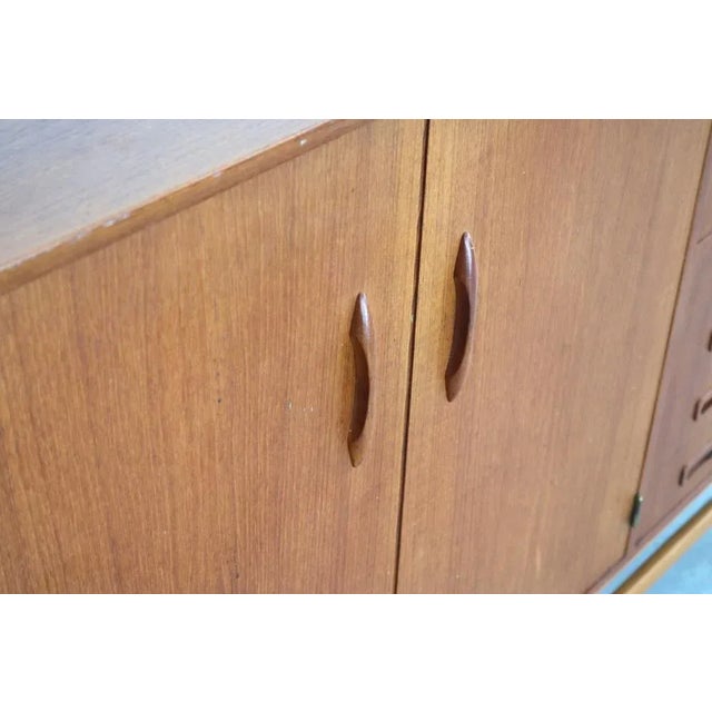 Brown Vintage Swedish Highboard, 1960s For Sale - Image 8 of 12