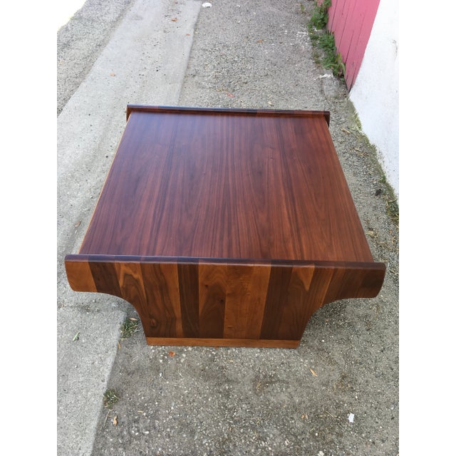 1970s Sculptural Solid Walnut Coffee Table by Brown Saltman – Gerald McCabe Design, Rare Model 257 For Sale - Image 5 of 10