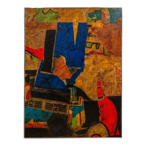 Harry Bouras 'Little Ven Ver (Left)' Mixed Media on Masonite