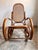 Vintage Rocking Chair in Bent Beech and Vienna Straw in the style of Thonet, 1970s For Sale - Image 9 of 18